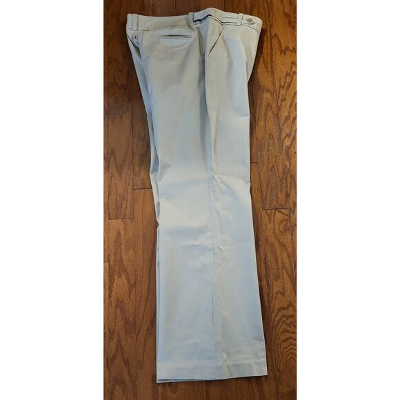 Ann Taylor LOFT Women’s Khaki Wide Leg Trousers Size 18T Tall Lightweight Chinos - Picture 8 of 13